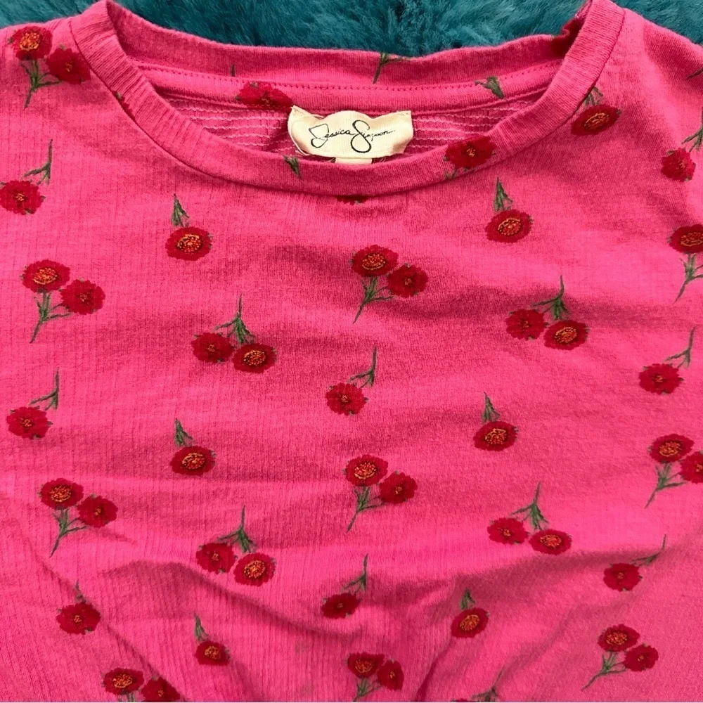 Jessica Simpson Pink Cherry Kids Short Set Size 6